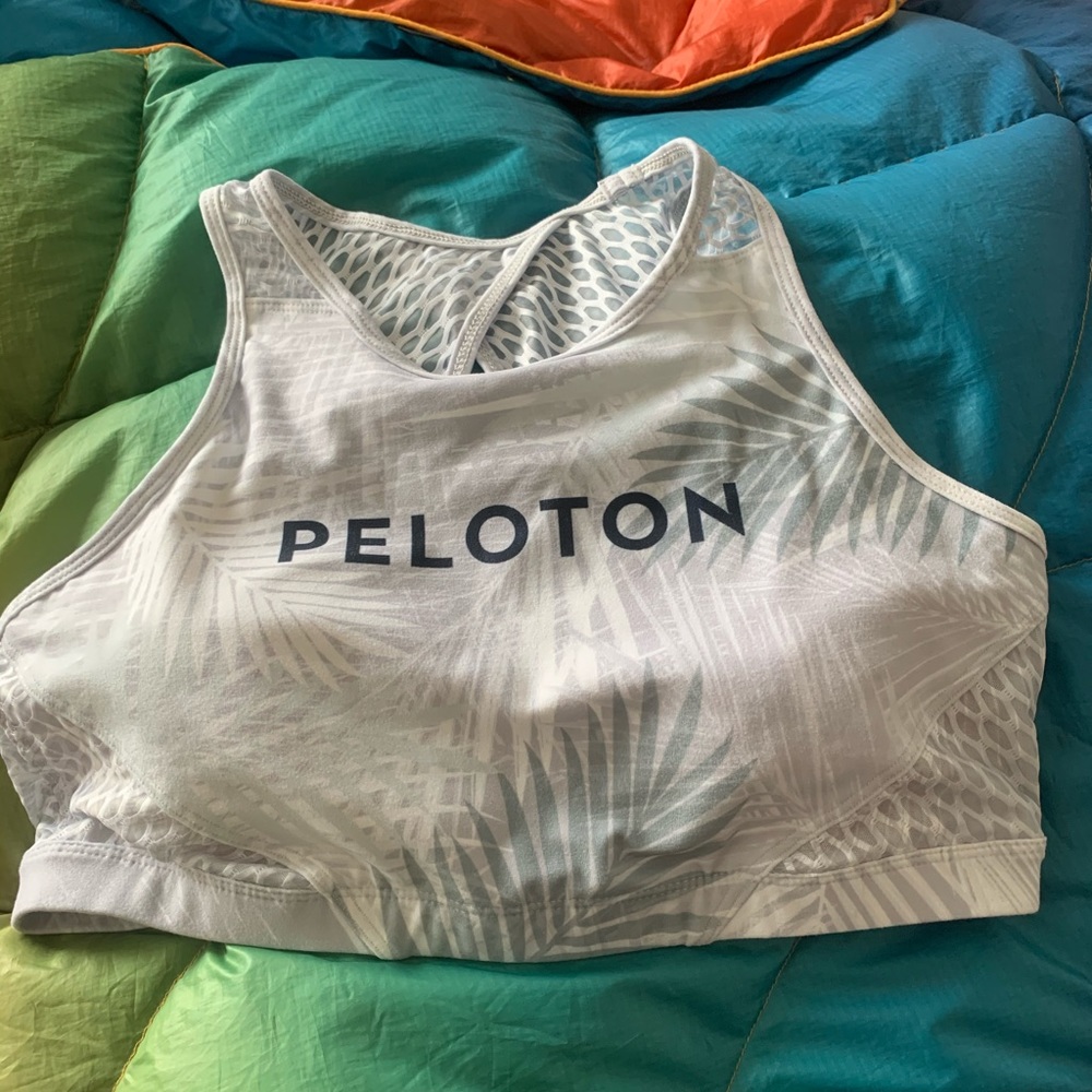 NWOT WITH x PELOTON palm bra size large